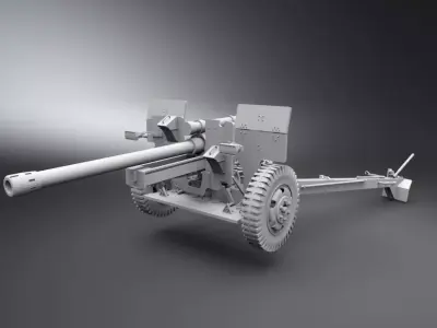 M101 Articulated Scale model  3D print model