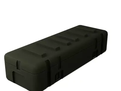 Military box Free low-poly 3D model buy