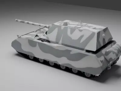 Panzer VIII Maus German Heavy Tank 3D model