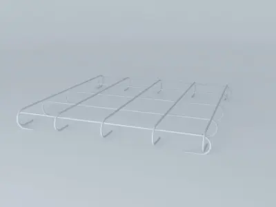 footer metal grid Free 3D model