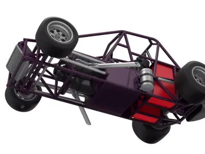 Experimental Pavement Silver Crown Car Base V2 Scale 1 to 25 3D print model