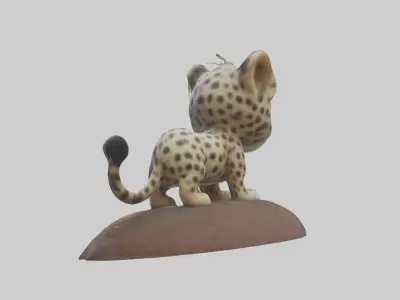 Babyleopard Model 1 Low-poly 3D model