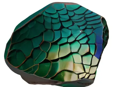 Mystic Iridescent Crystal Shard 3D model