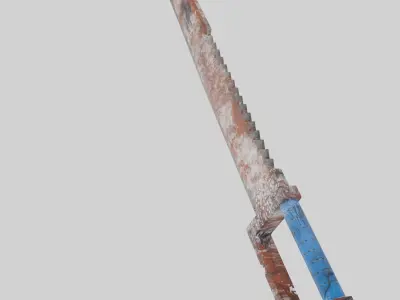 Rust-Sword Low-poly 3D model