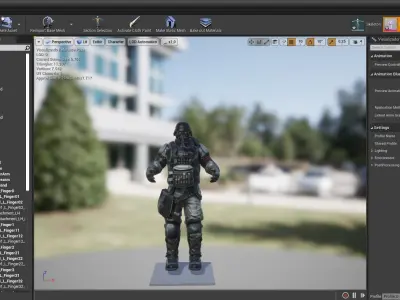 killzone FBX model soldier on table 3D model