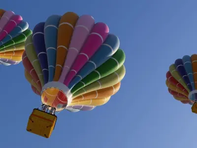 Hot Air Balloon 3D model 14