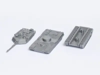 M1 Abrams Tank Model Kit Free 3D print model