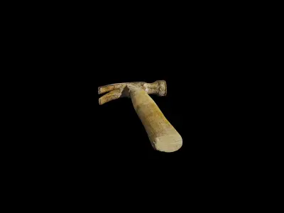 Anydrafts Old claw hammer 01 Low-poly 3D model