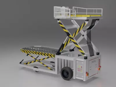 Cargo Loader Low-poly 3D model