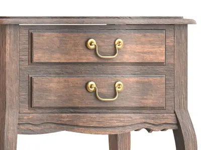 Cabinet Low-poly 3D model 2
