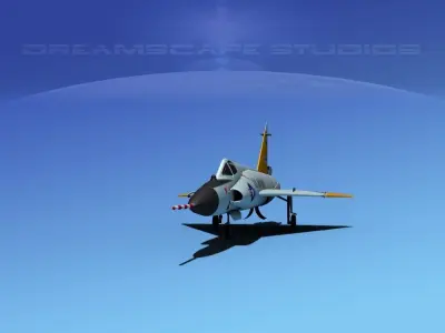 Convair F-102 Delta Dagger V10 USAF 3D model