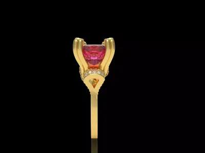 The Hummingbird Ring 3D print model