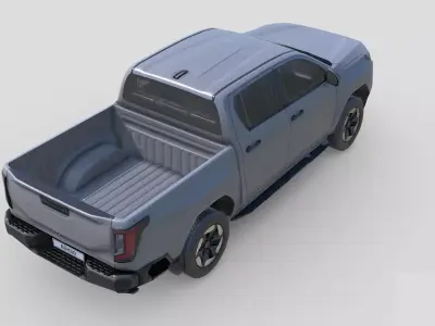 Low Poly Car - Toyota Hilux BEV 2026 Low-poly 3D model