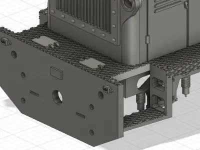 Mk48 narrow gauge diesel locomotive - H0e - 1-87 3D print model