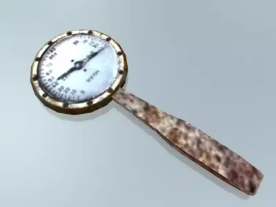 Rusted Vacuum Meter 3D model
