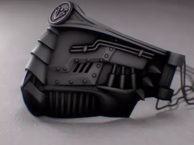 metal mask 2 3D print model