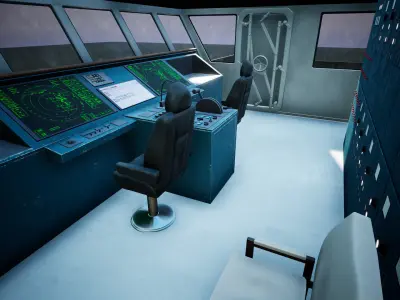 Tanker Ship Low-poly 3D model