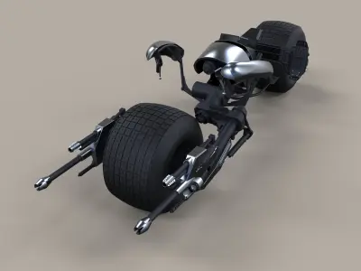 Batpod from The Dark Knight and The Dark Knight Rises 3D model