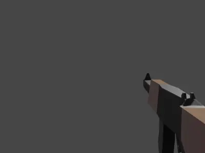 Low Polly Gun Free low-poly 3D model