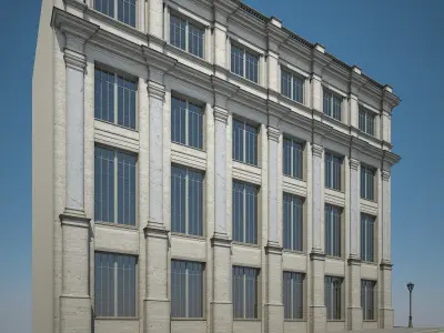 Apartment Building 09 3D model