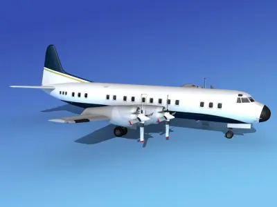 Lockheed L-188 Electra HP Corporate 2 3D model
