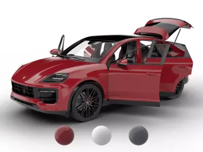 Porsche Cayenne Coupe GTS 2026 HQ 3d model 3D model