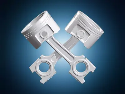 Mechanic Piston Crest 3D print model