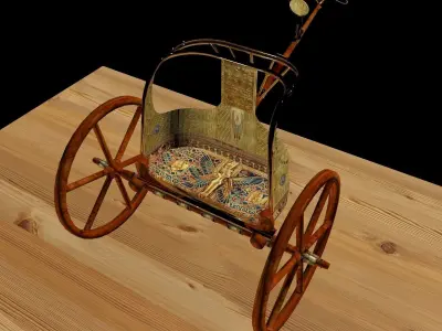 King Tut Chariot  3D model from CGTrader