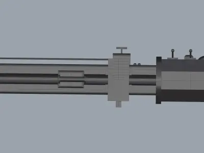 Roll Turning Lathe Machine 3D model