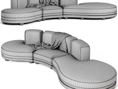  MEKONG Sofa By ETRO Home Interiors 3D model