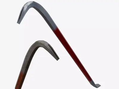 Crowbar V1 Low-poly 3D model
