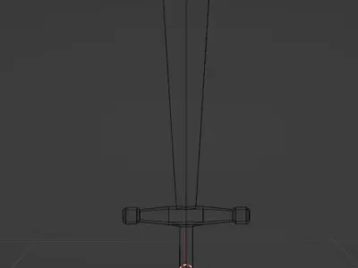 Low Polygon Sword 3D Model Free low-poly 3D model