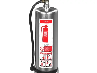 Fire Extinguisher 3D model 7