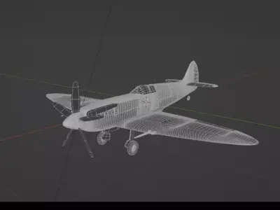 Aircraft  Low-poly 3D model