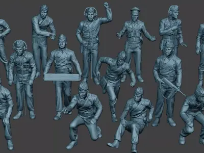 German Tank Crew ww2 GTC1 Pack 1