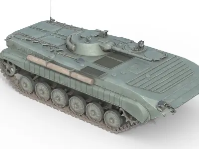 BMP 1 Infantry Fighting Vehicle Low-poly 3D model