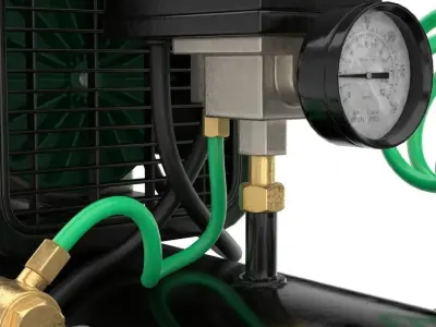 Air Compressor 1 Textured 1 3D model