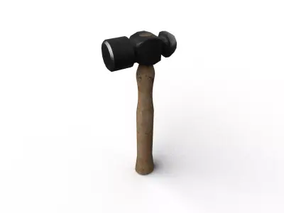 Hammer Low-poly 3D model 5