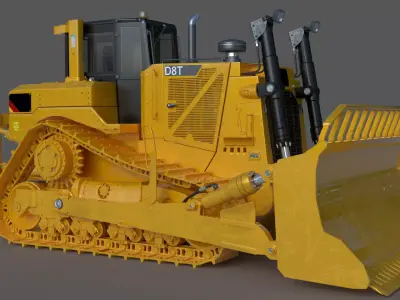 Track Type Tractor D8T 3D model