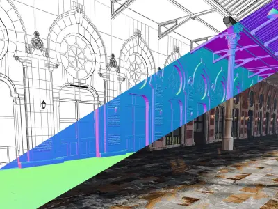 Sirkeci Tren istasyonu 3D model