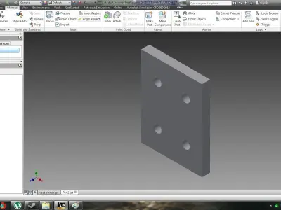 Tutorial for adaptive inventor parts Free 3D model