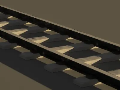 Rails Models Snow 3D model