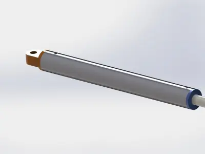 Hydraulic Cylinder Free 3D model by mustafazorlu06