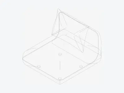 Chair - Sofa - Contemporary - Jack - No Armrest Low-poly 3D model
