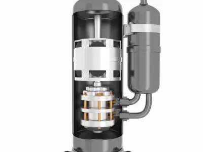 Rotor Compressor 3D model