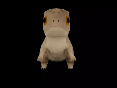 Dinosaur cute Low-poly 3D model