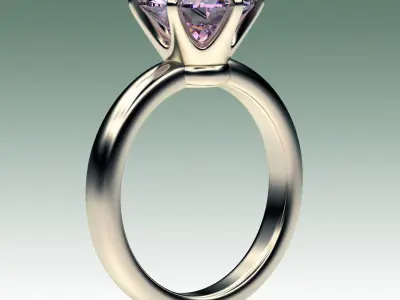 Ring Engagment Corona 3D print model