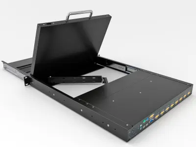  Industrial control computer KVM 3D model