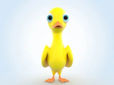 Baby Duck 3D model purchase