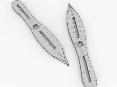 Throwing Knife 3D model purchase